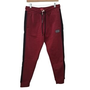 Guess Red and Black Jogger Sweatpants